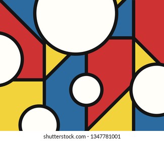 vector modern mondrian art background