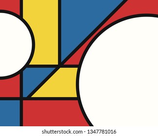 vector modern mondrian art background