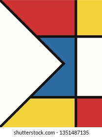 vector modern mondrian art background