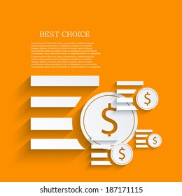 vector modern money background. Eps 10 illustration