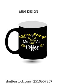 vector modern mug design template.