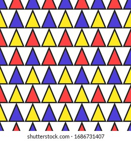 vector modern multi triangle geometric seamless pattern