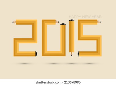 Vector modern new year 2015 background. Eps 10