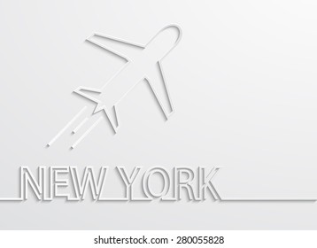 Vector modern new york capital background. Eps 10