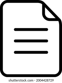 a vector of modern note icon
