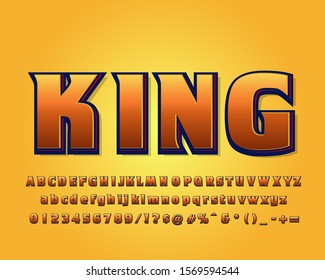 Vector of modern number and font