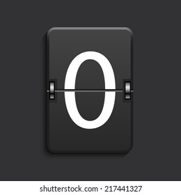 Vector modern numeric scoreboard with shadow. Eps 10