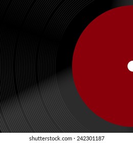 Vector modern old vinil record background. Eps10