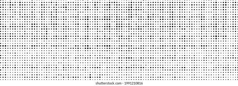 Vector modern optical texture of pop art. Abstract halftone wave dotted background. Futuristic twisted grunge pattern, dots, circles