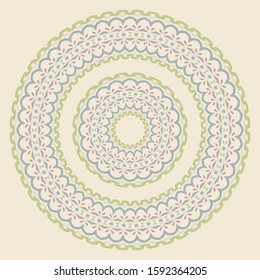  Vector modern  ornament for decorative plate. Plate, frame. Home  decor, interior design.