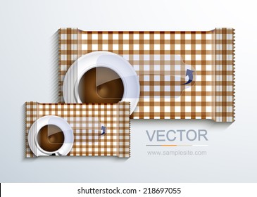 vector modern packaging for wet wipes. Eps10
