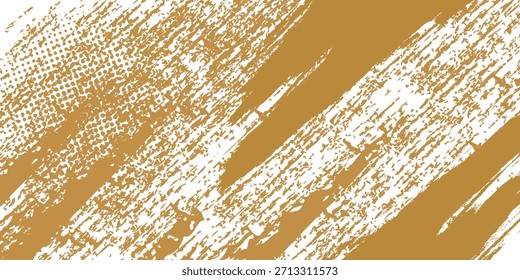 Vector modern paintbrush grunge with halftone dots pattern texture