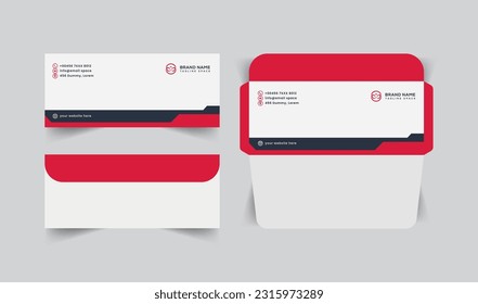 vector modern paper envelope templates design 