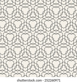 Vector Modern Pattern. Black Techno Repeating Texture. Geometric Pattern Background. Rhombus and Lines. Abstract Seamless Ornament for Business Design.