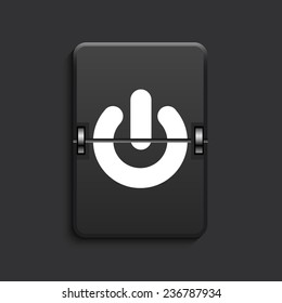 vector modern play scoreboard black icon. Eps 10