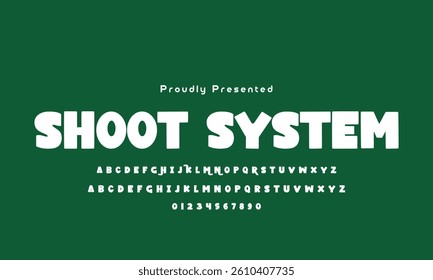 Vector of modern playful font and alphabet colorful alphabet, kid-colored sans serif letters, joyful festival font for bright fiesta logo, Mexican headline, birthday and greeting card.