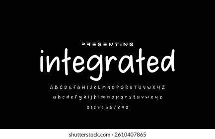 Vector of modern playful font and alphabet colorful alphabet, kid-colored sans serif letters, joyful festival font for bright fiesta logo, Mexican headline, birthday and greeting card.