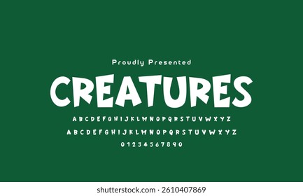 Vector of modern playful font and alphabet colorful alphabet, kid-colored sans serif letters, joyful festival font for bright fiesta logo, Mexican headline, birthday and greeting card.