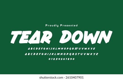 Vector of modern playful font and alphabet colorful alphabet, kid-colored sans serif letters, joyful festival font for bright fiesta logo, Mexican headline, birthday and greeting card.