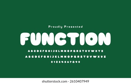 Vector of modern playful font and alphabet colorful alphabet, kid-colored sans serif letters, joyful festival font for bright fiesta logo, Mexican headline, birthday and greeting card.