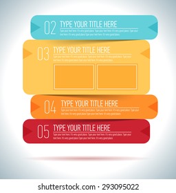 Vector modern presentation template - clean and colorful flat design style