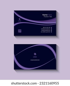 vector modern professional business card template design