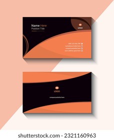 vector modern professional business card template design