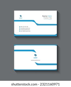 vector modern professional business card template design