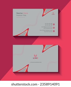 Vector modern professional business card template design