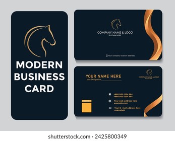 Vector modern professional business card template 