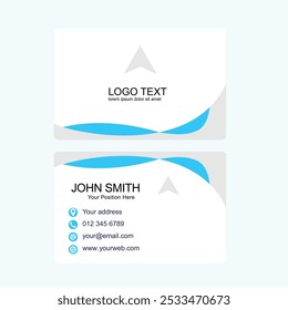 Vector modern professional business card template design