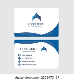 vector modern professional business card template design