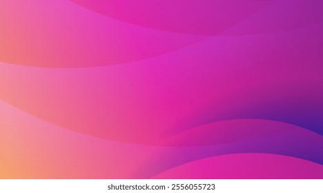 Vector modern purple gradient colorful background with wave and geometric shapes