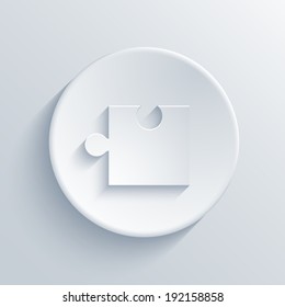 Vector modern puzzle icons background. Eps10 illustration