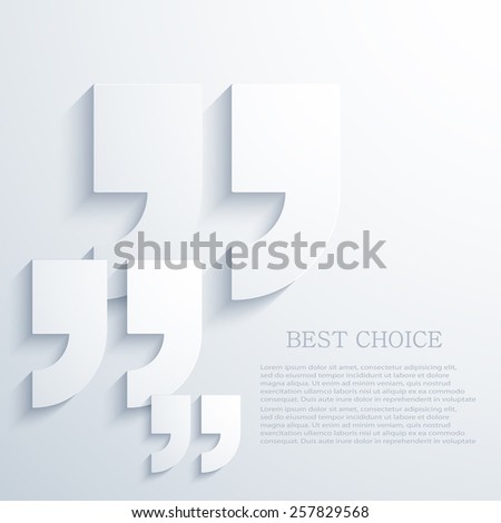 Vector modern quote icons background. Eps 10 illustration