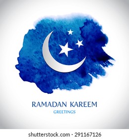 Vector modern Ramadan Kareem greeting card background.