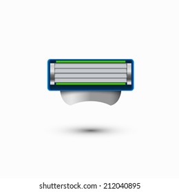 Vector modern razor icon on white background. Eps 10