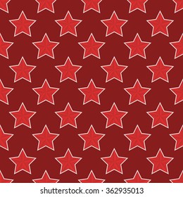 Vector modern red  23 february seamless pattern background