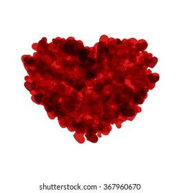 Vector modern red valentines day or 8 march background. Womens day