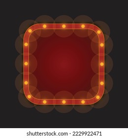 Vector modern retro billboard background for text
