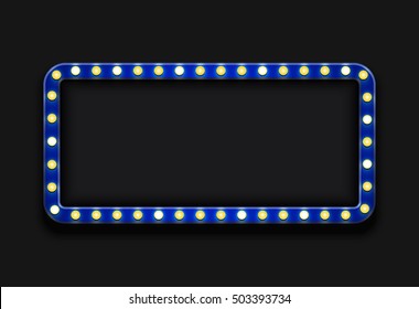 Vector modern retro billboard background