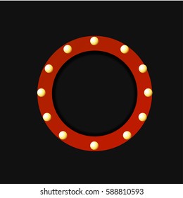 Vector modern retro billboard background with place for your text