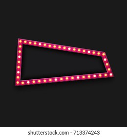 Vector modern retro billboard background with place for your text