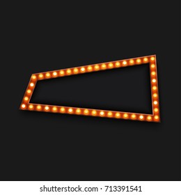 Vector modern retro billboard background with place for your text