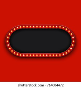 Vector modern retro billboard background with place for your text