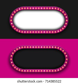Vector modern retro billboard background with place for your text