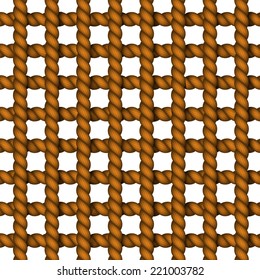 Vector modern rope on white background. Eps 10