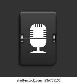 vector modern scoreboard black icon. Eps 10
