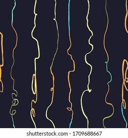 Vector modern seamless background with colorful hand drawn vertical lines, doodles. Use it for wallpaper, textile print, pattern fills, web, surface texture, wrapping paper, design of presentation