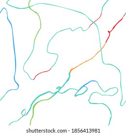 Vector modern seamless background with colorful hand drawn abstract lines, doodles. Use it for wallpaper, textile print, pattern fills, web, surface texture, wrapping paper, design of presentation